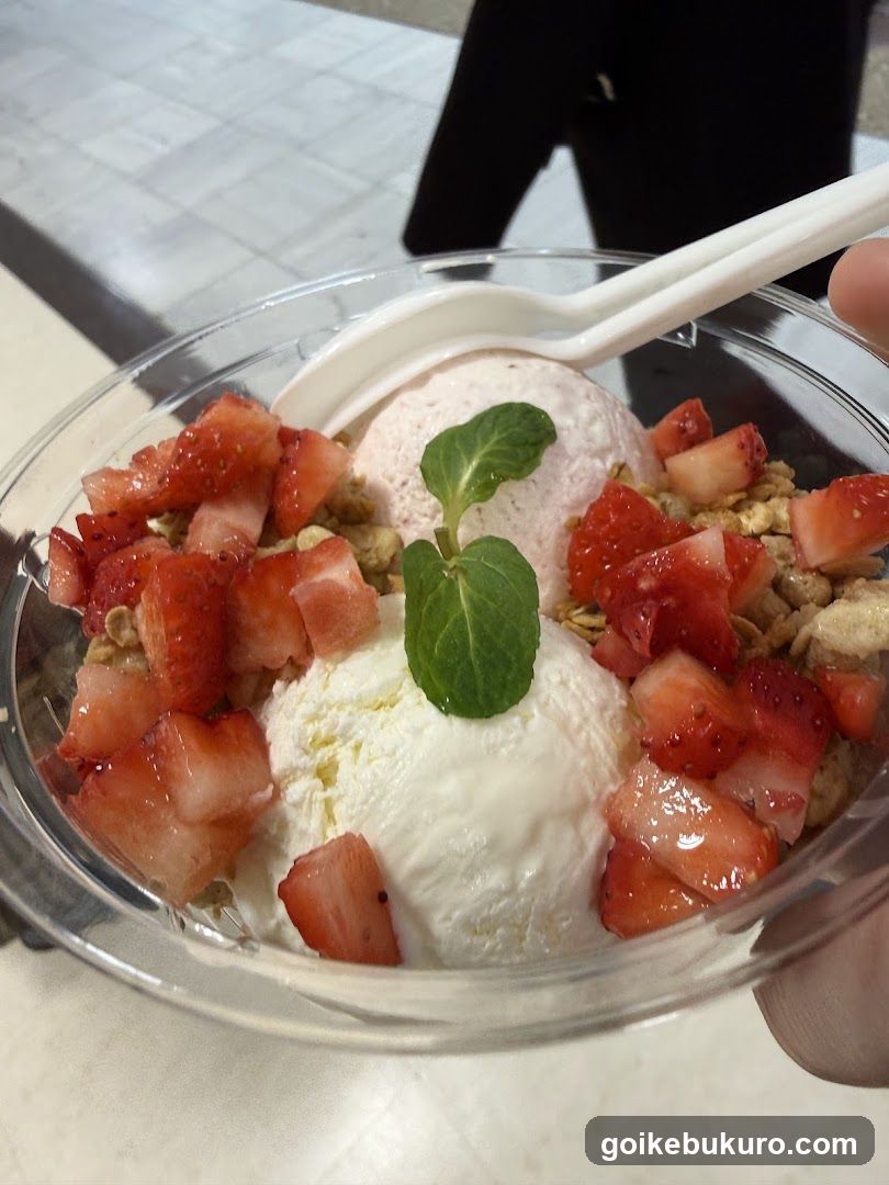 Strawberry Ice Cream Bowl