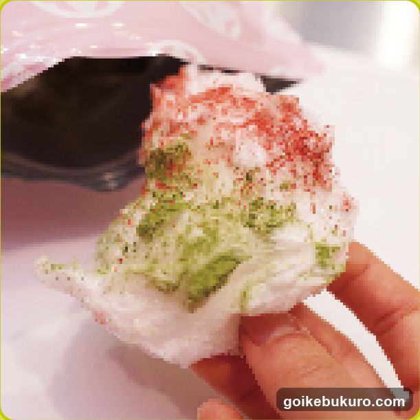 Matcha and Strawberry Cotton Candy
