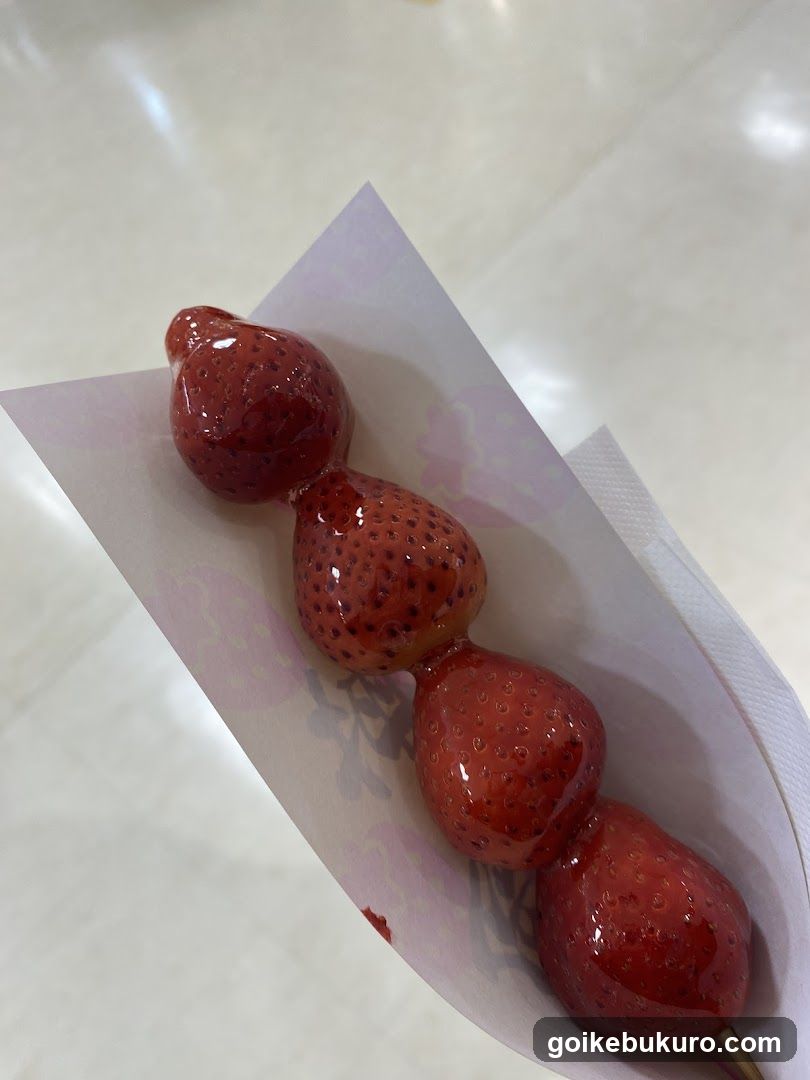 Candied Strawberries on a Stick