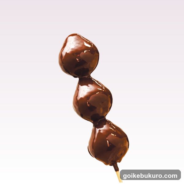 Chocolate-covered skewer