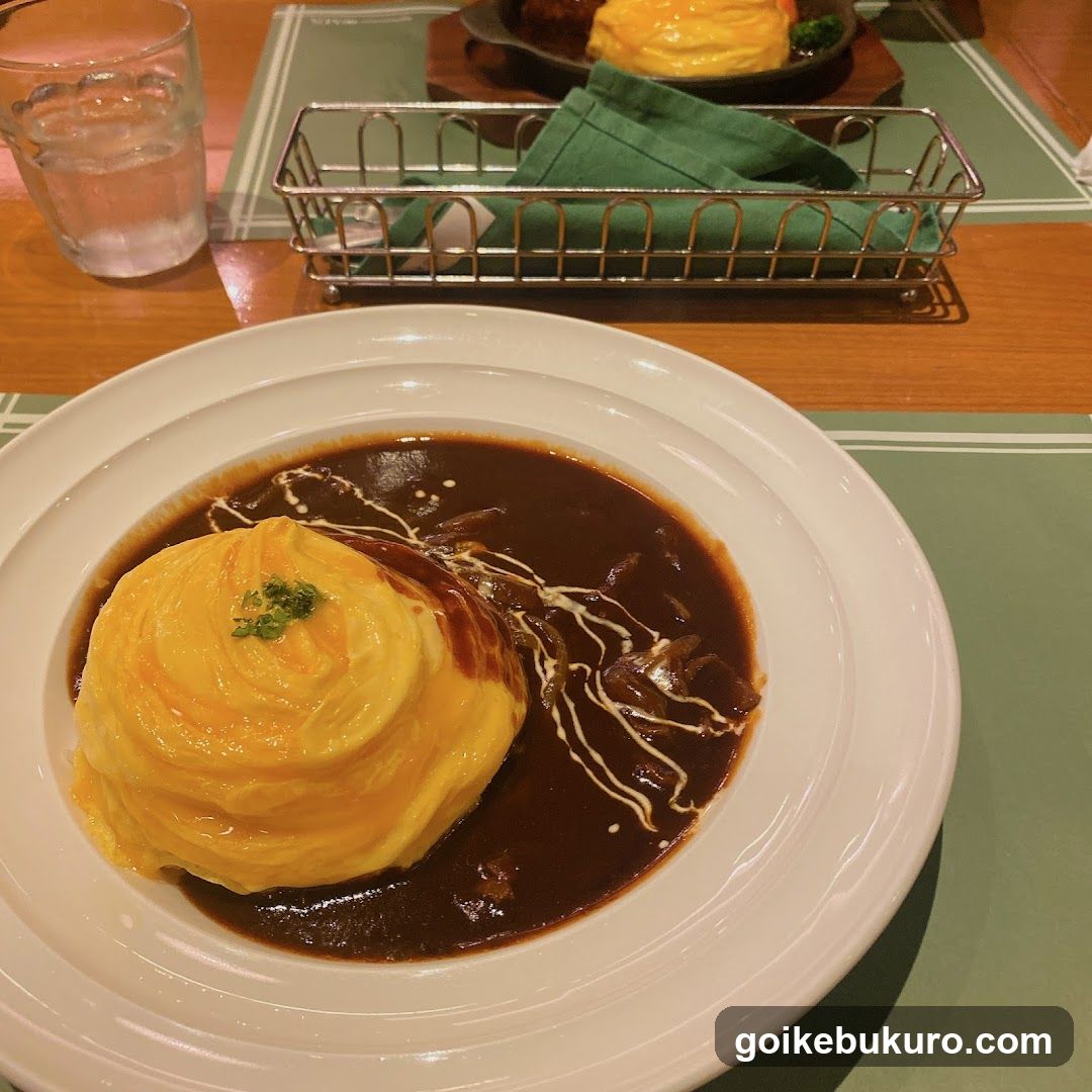 Omelette Rice with Gravy