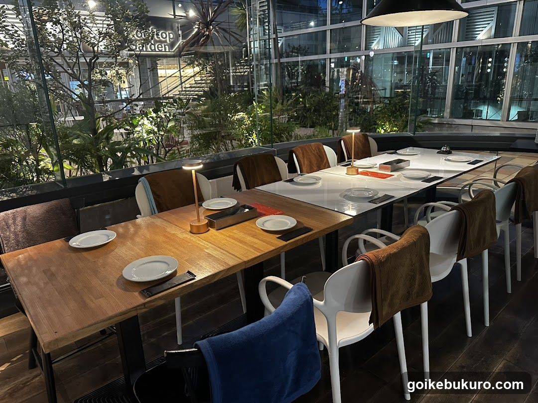 Restaurant Interior with Outdoor View