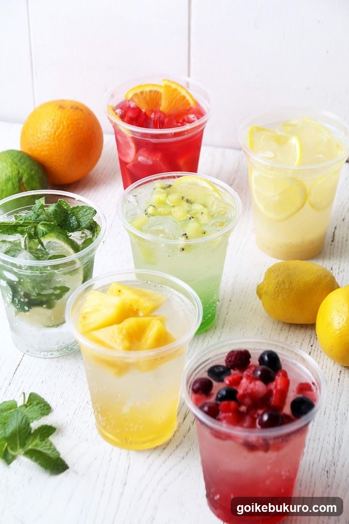 Fruit Infused Water Drinks