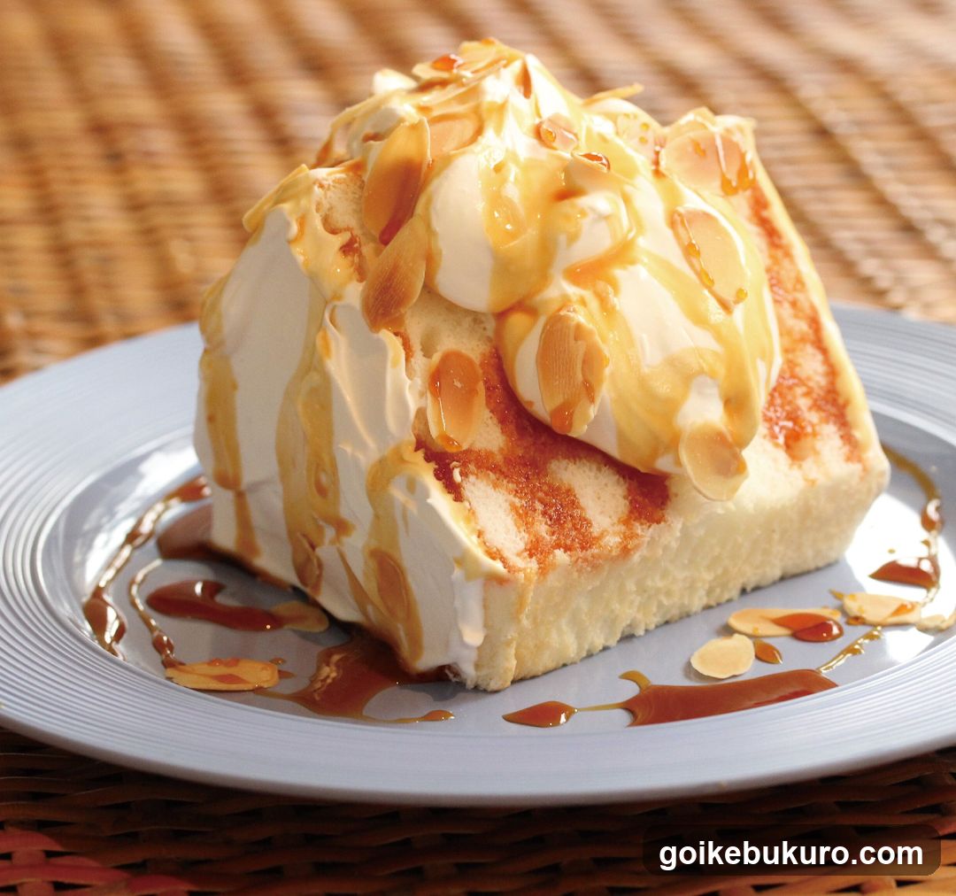 Caramel Almond Cake Slice