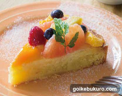 Fruit Tart with Fresh Berries and Mint