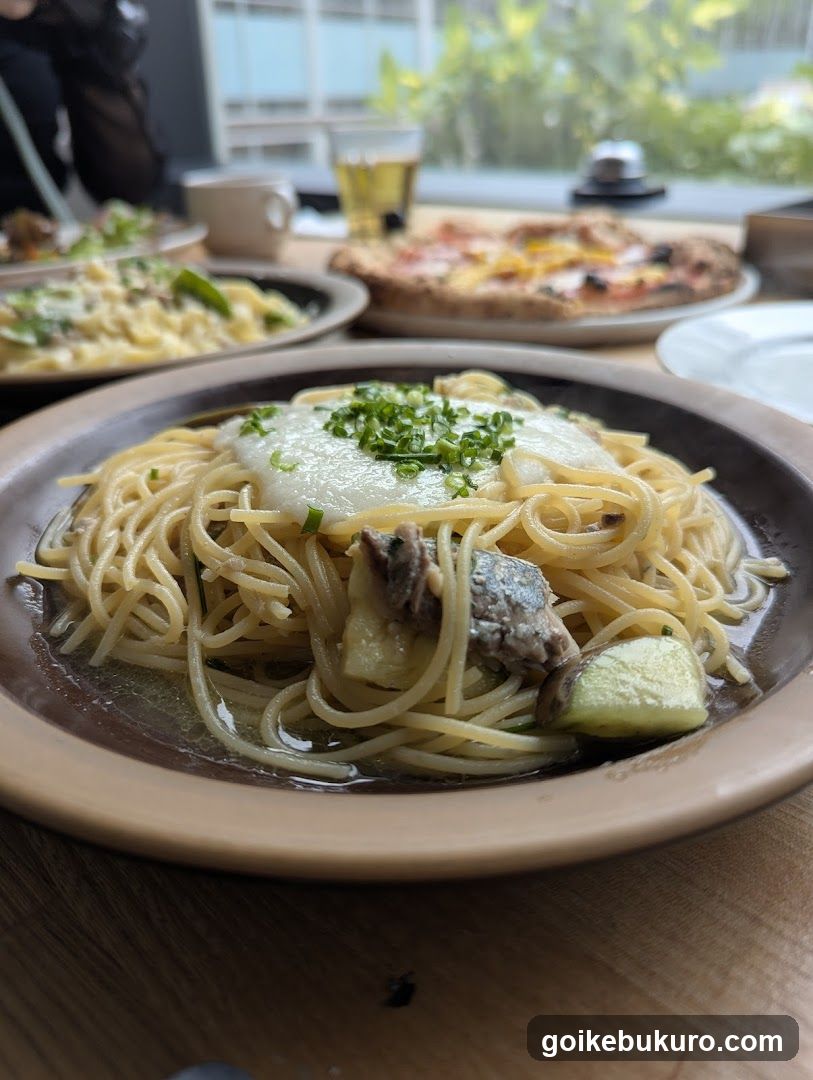 Spaghetti with Anchovies and Egg