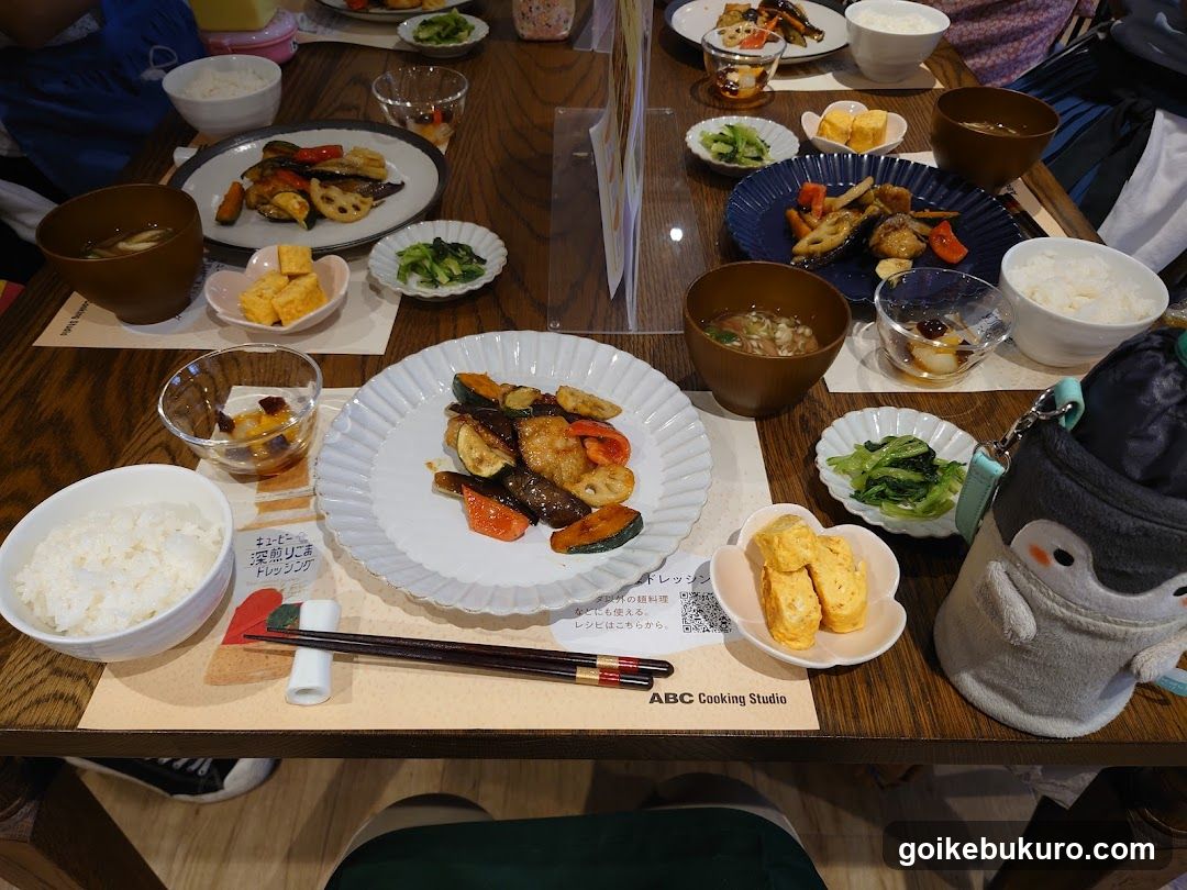 ABC Cooking Studio Meal Spread