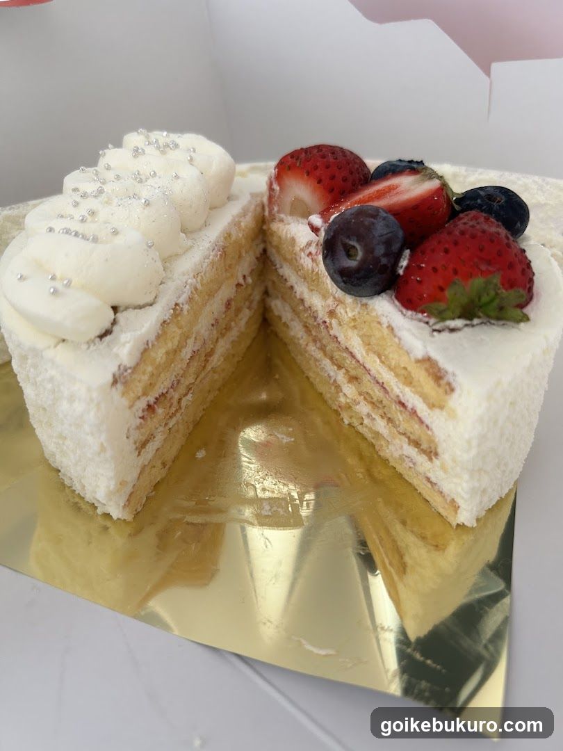 Fruit Layer Cake Slice