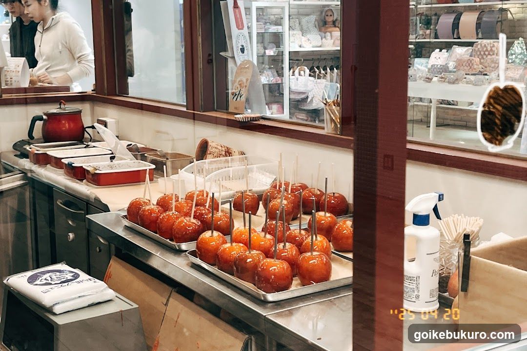 Candy Shop Interior with Caramel Apples