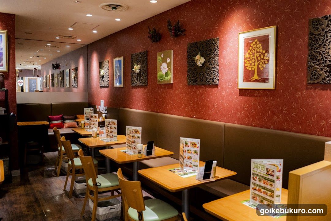 Restaurant Interior with Decorative Wall Art