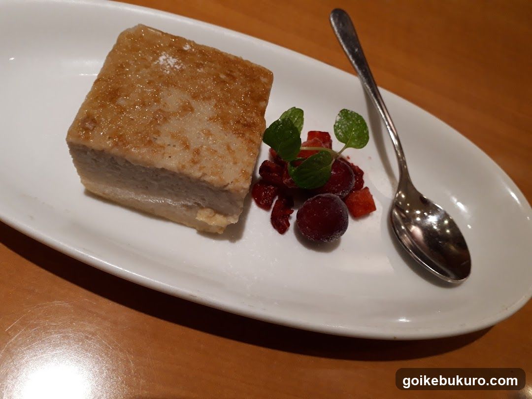 Dessert with Berries and Mint