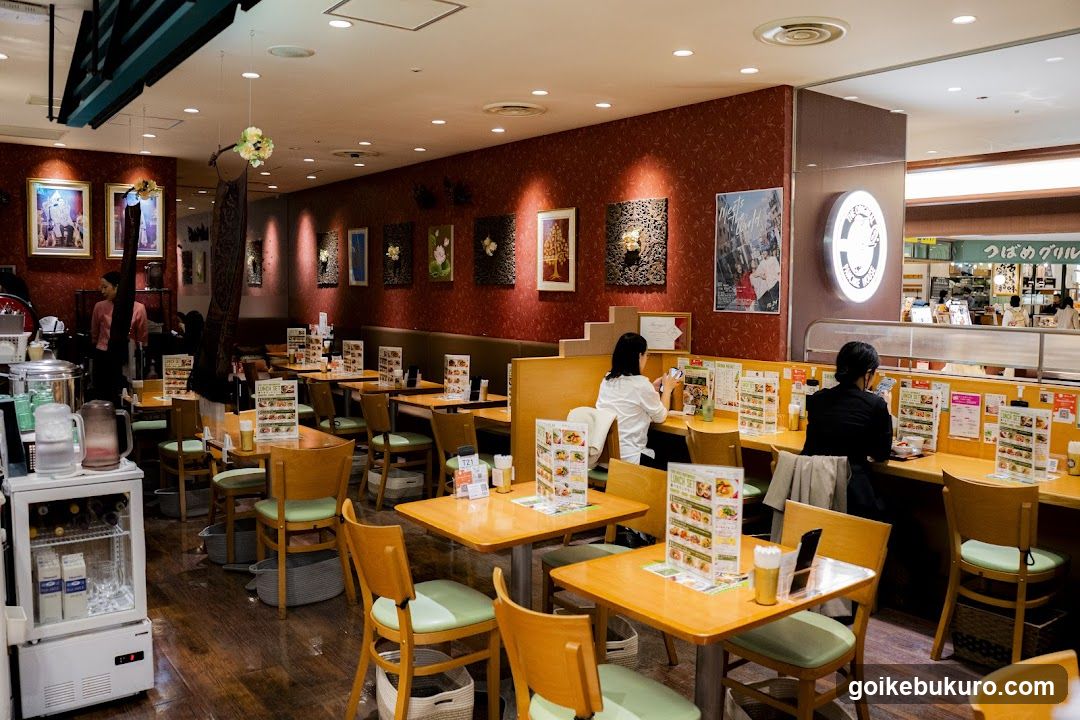 Restaurant Interior with Tables and Decor