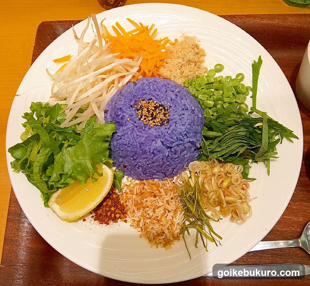 Purple Rice Bowl with Fresh Toppings