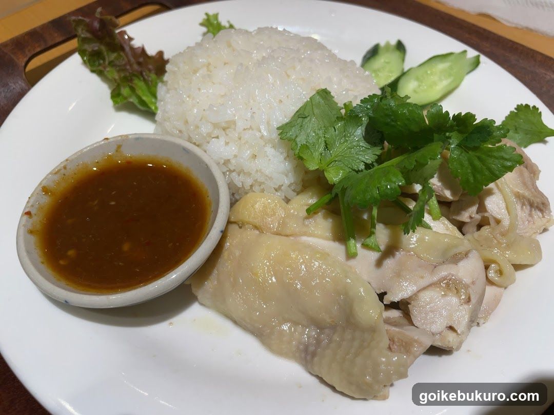 Hainanese Chicken Rice Plate