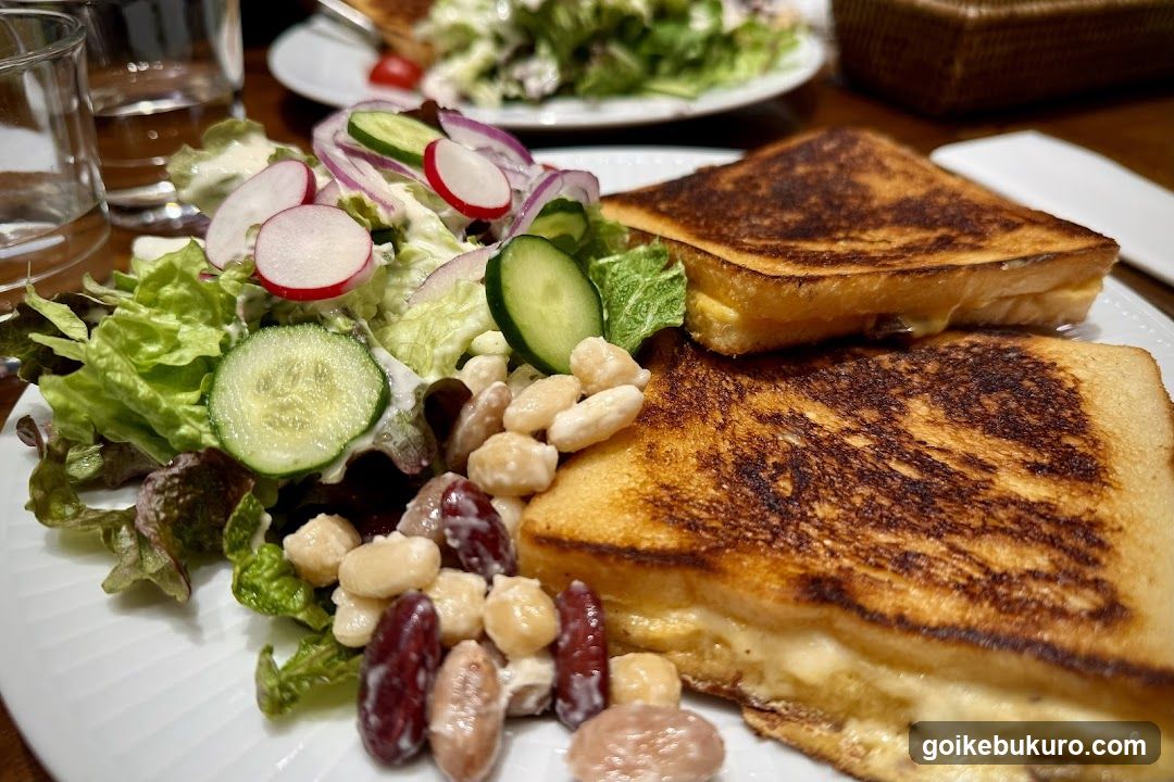 Grilled Cheese and Salad Plate