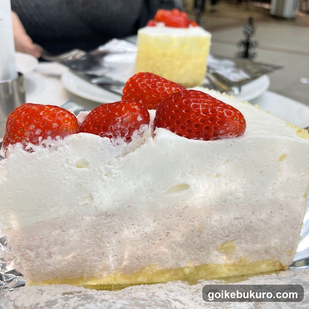Strawberry Cream Cake Slice
