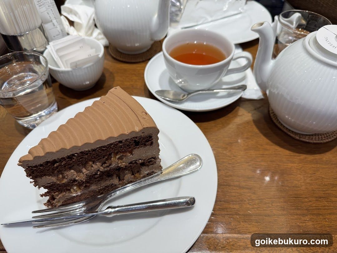 Chocolate Cake and Tea