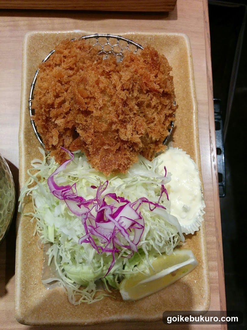 Katsu Dish with Salad and Sauce