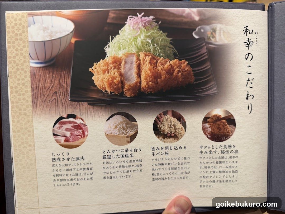 Japanese Restaurant Menu Page