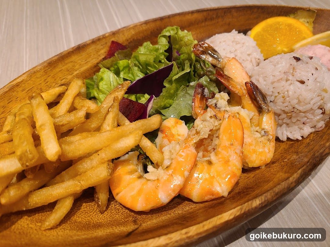Shrimp and French Fries Platter