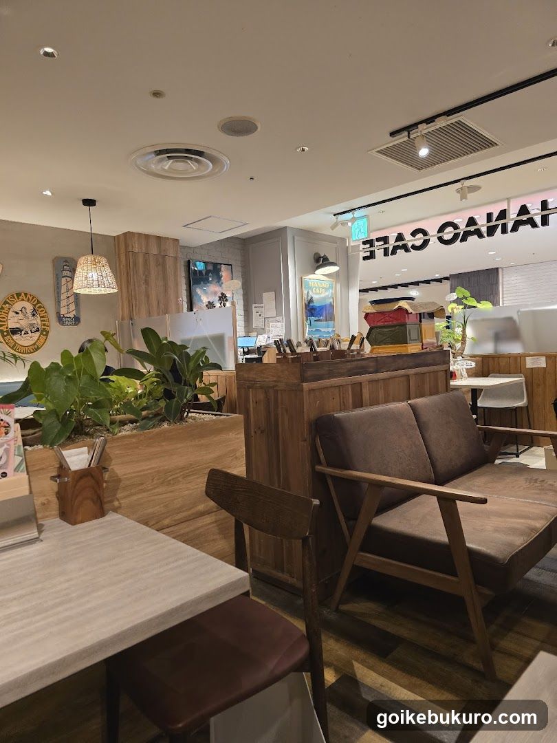 Interior of Hanako Cafe