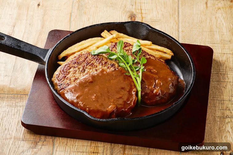 Steak with Sauce and Fries in Skillet