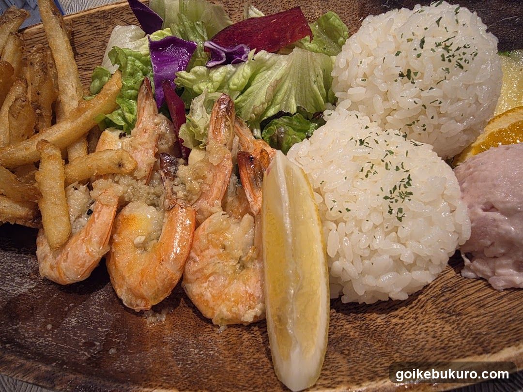 Shrimp and Rice Plate