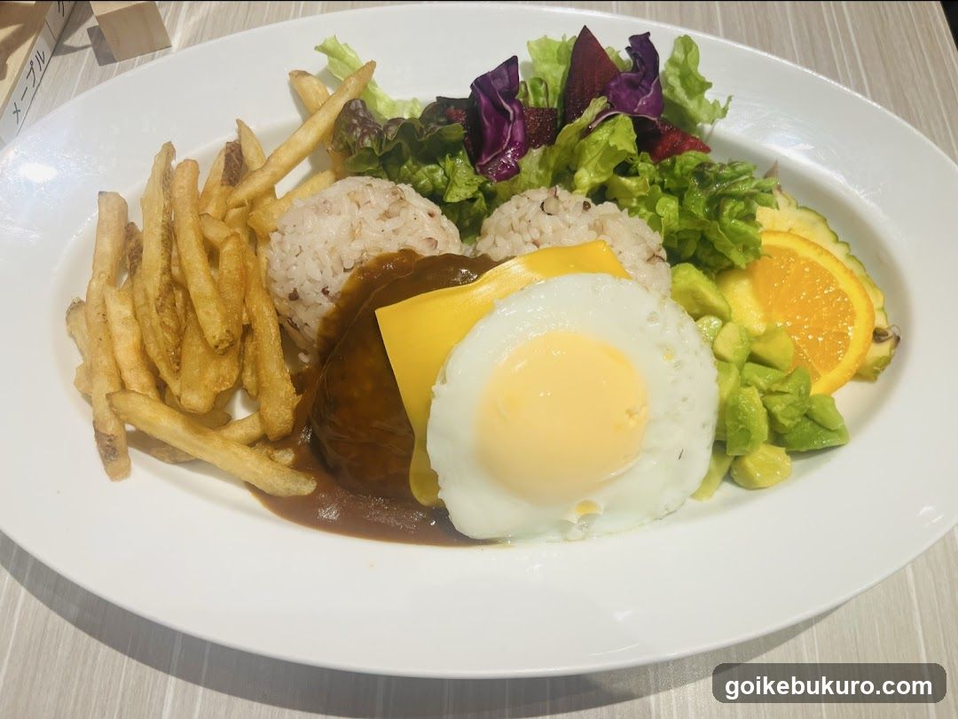 Carnivore Rice Bowl with Fries and Salad