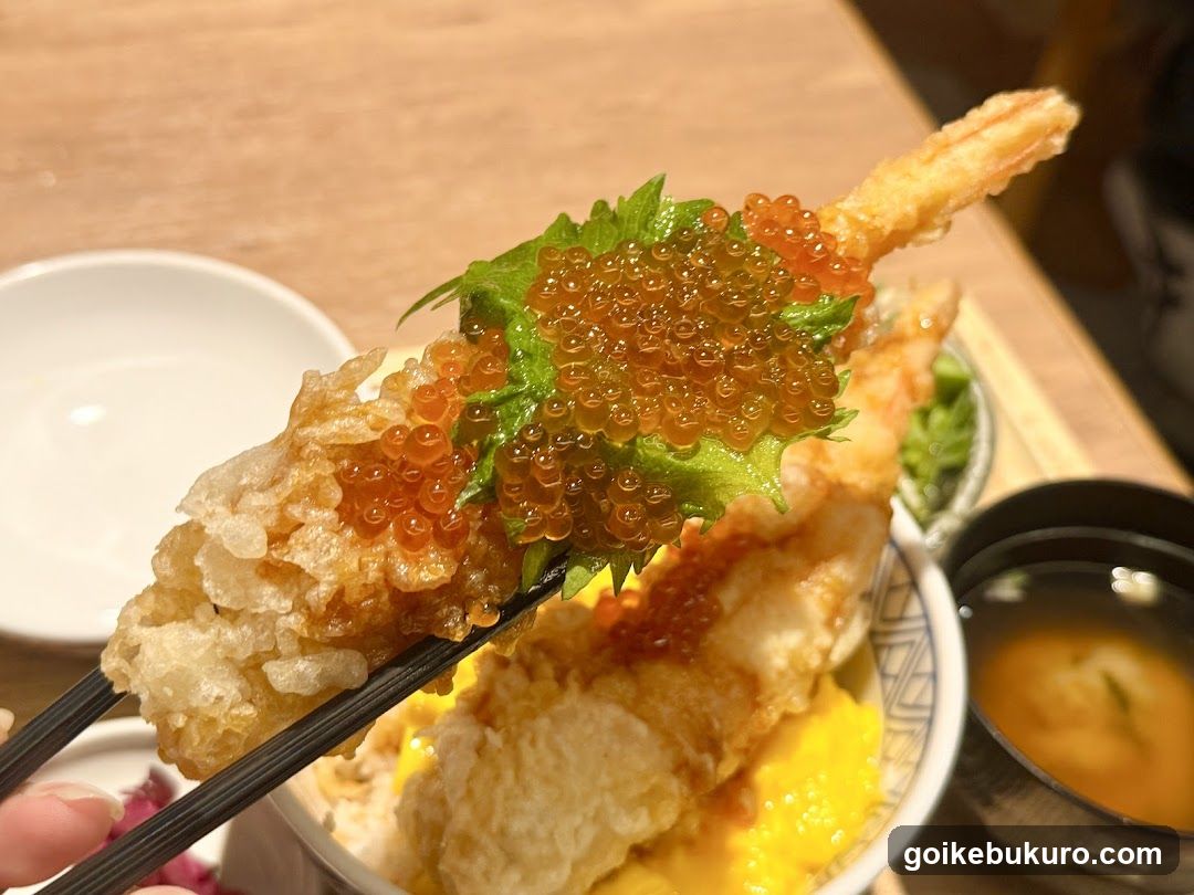 Tempura with Roe and Shiso