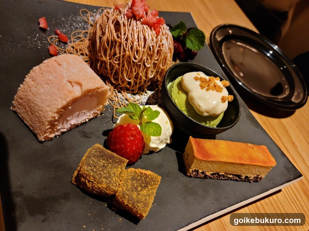Dessert Platter with Various Treats