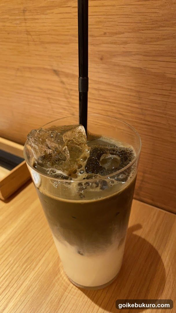Iced Coffee with Ice Cubes