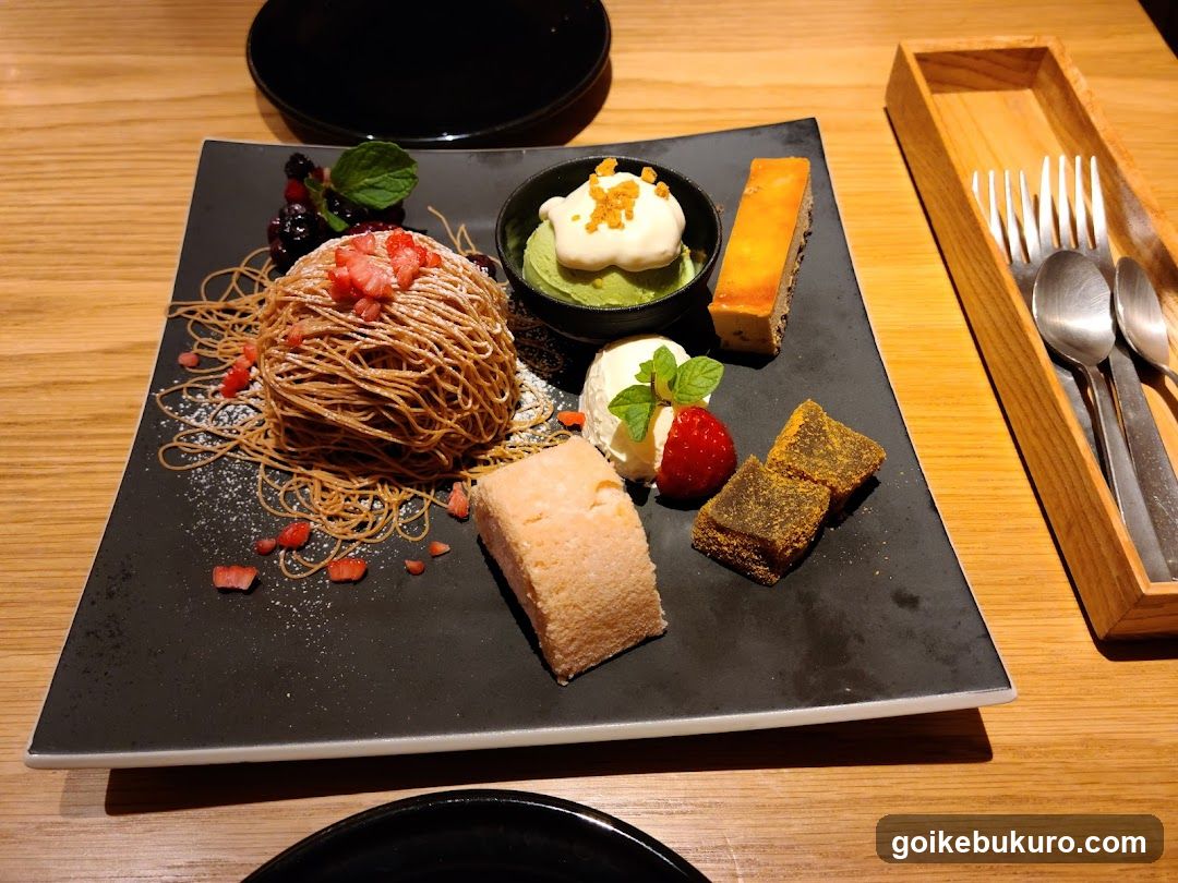 Dessert Platter with Various Sweets