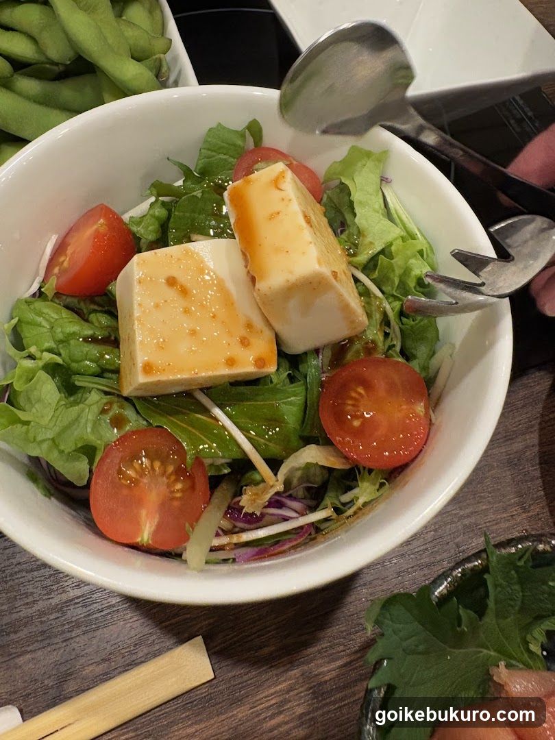 Salad with Tofu and Tomatoes