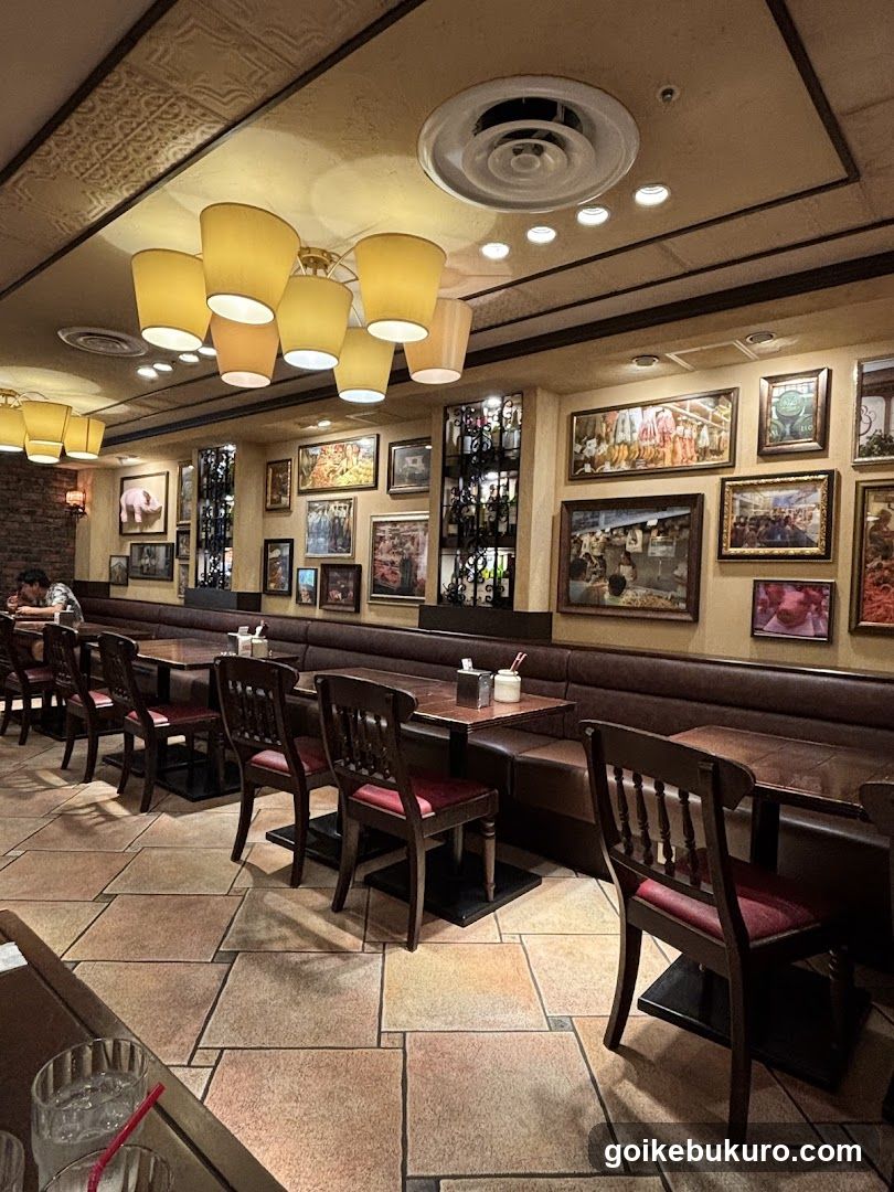 Restaurant Interior with Framed Artwork