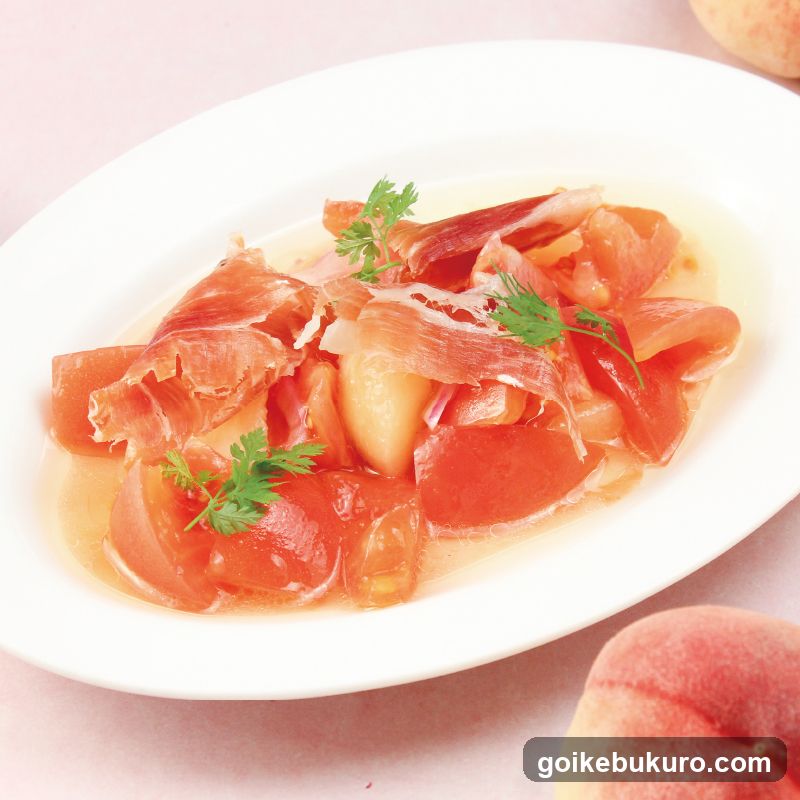 Peach and Prosciutto Salad