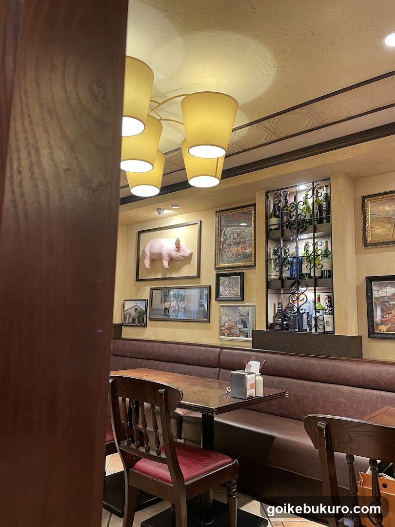 Interior of a cozy restaurant or cafe