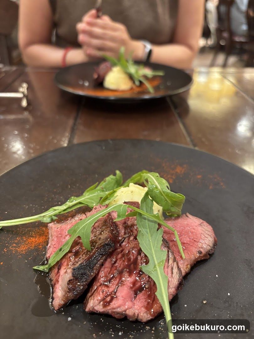 Steak with Arugula and Butter