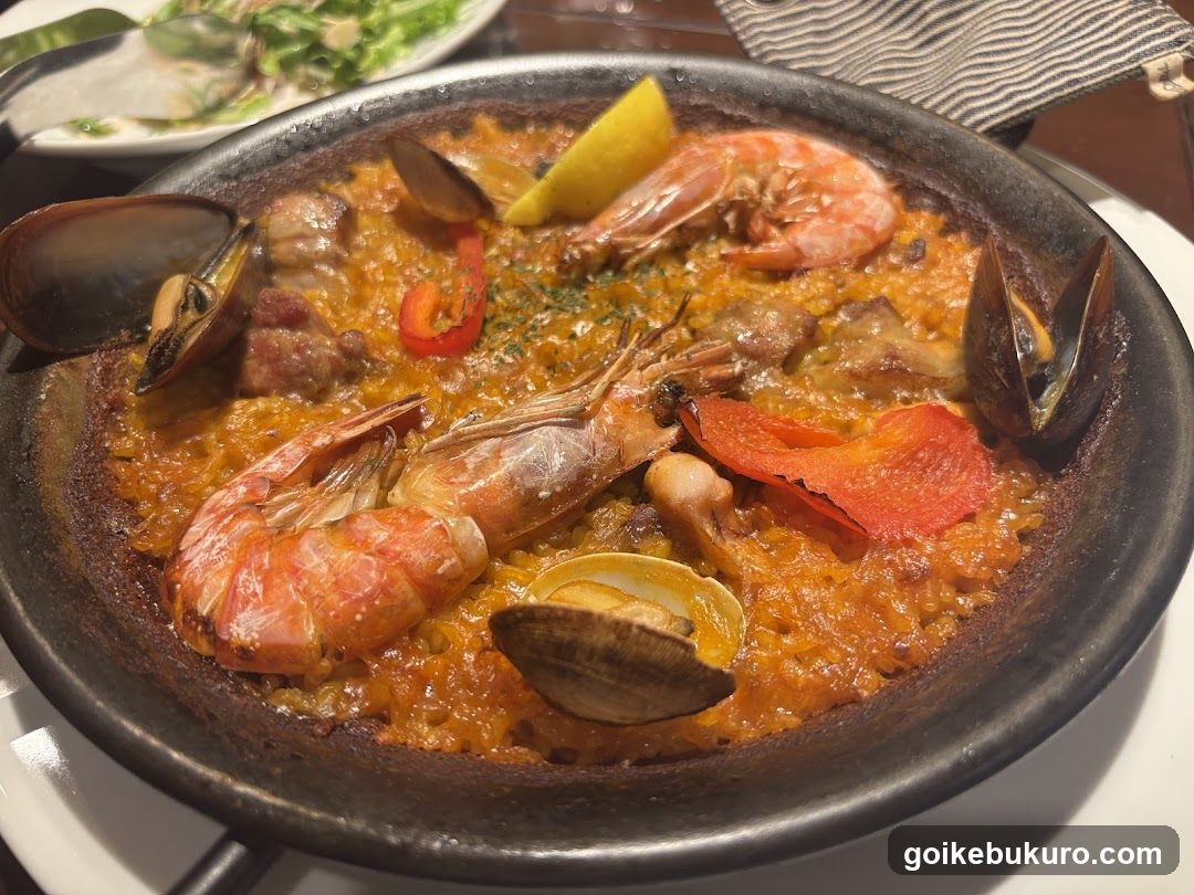 Seafood Paella in a Clay Pan
