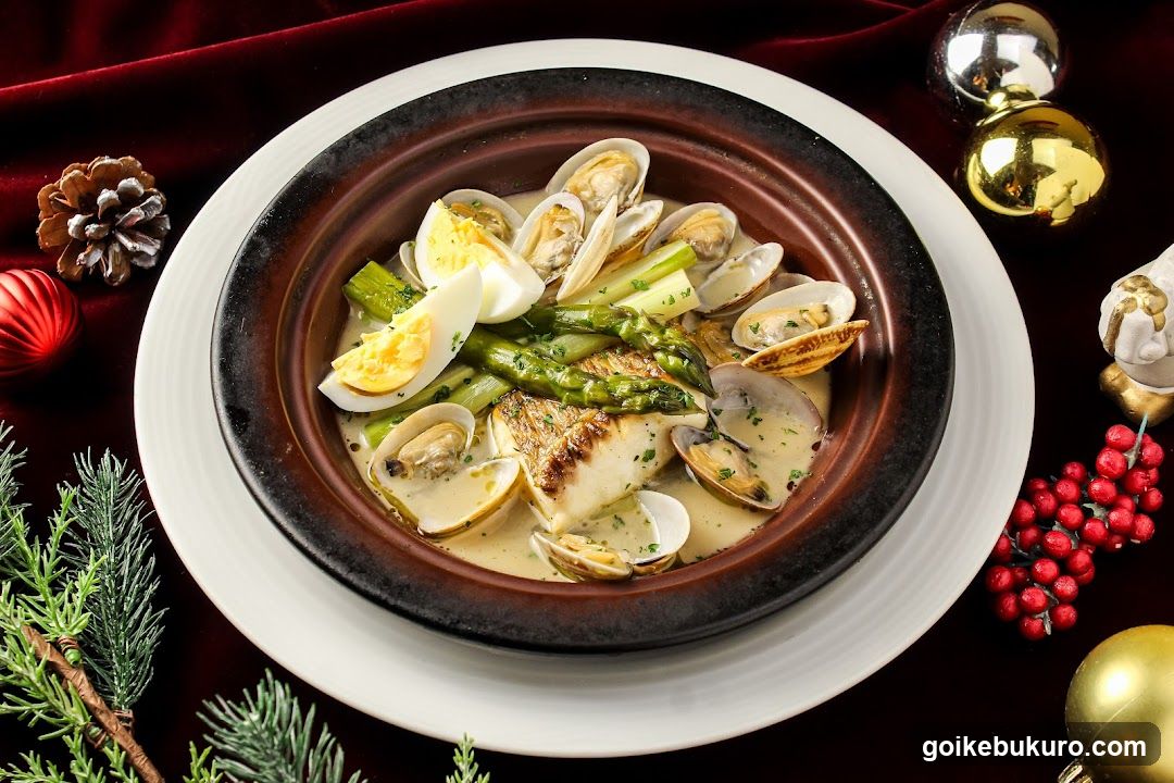 Seafood Stew with Asparagus and Clams