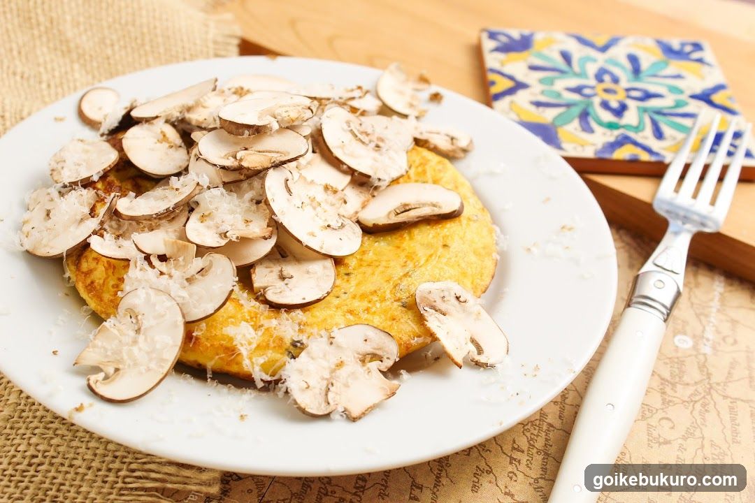 Mushroom Omelette with Parmesan