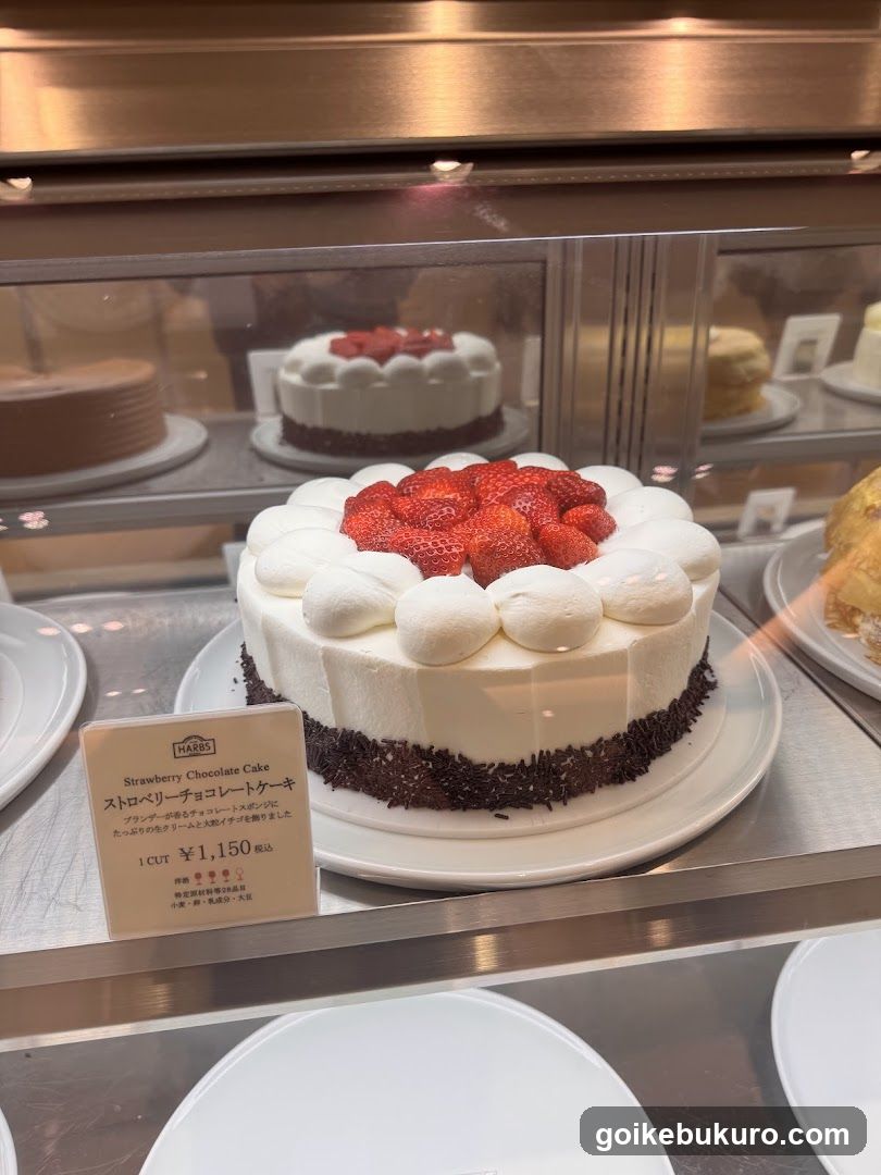 Strawberry Chocolate Cake Display