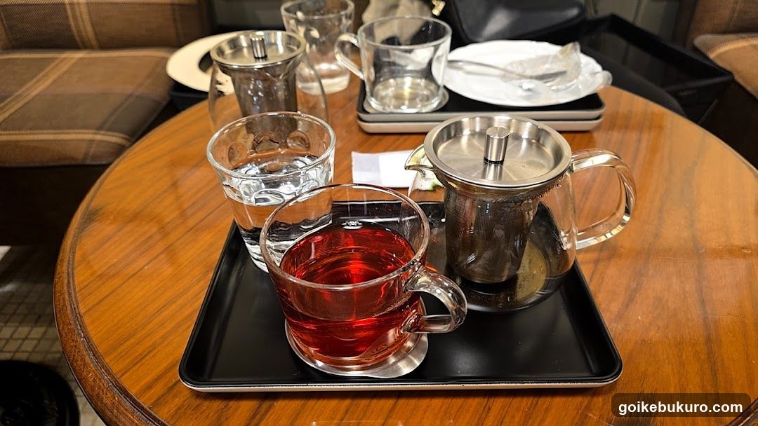 Tea and Water Set on Table