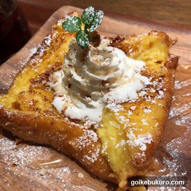 French Toast with Whipped Cream and Mint