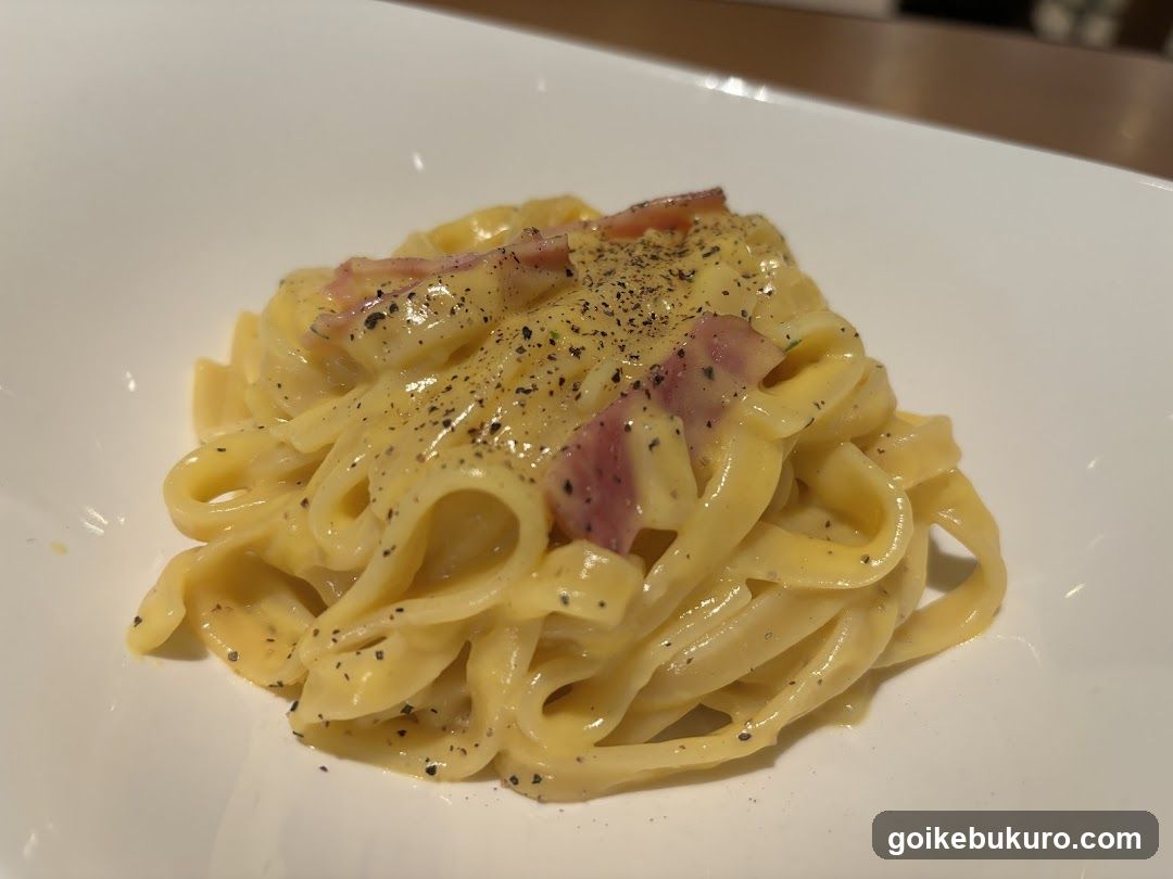 Pasta with Cream Sauce and Ham