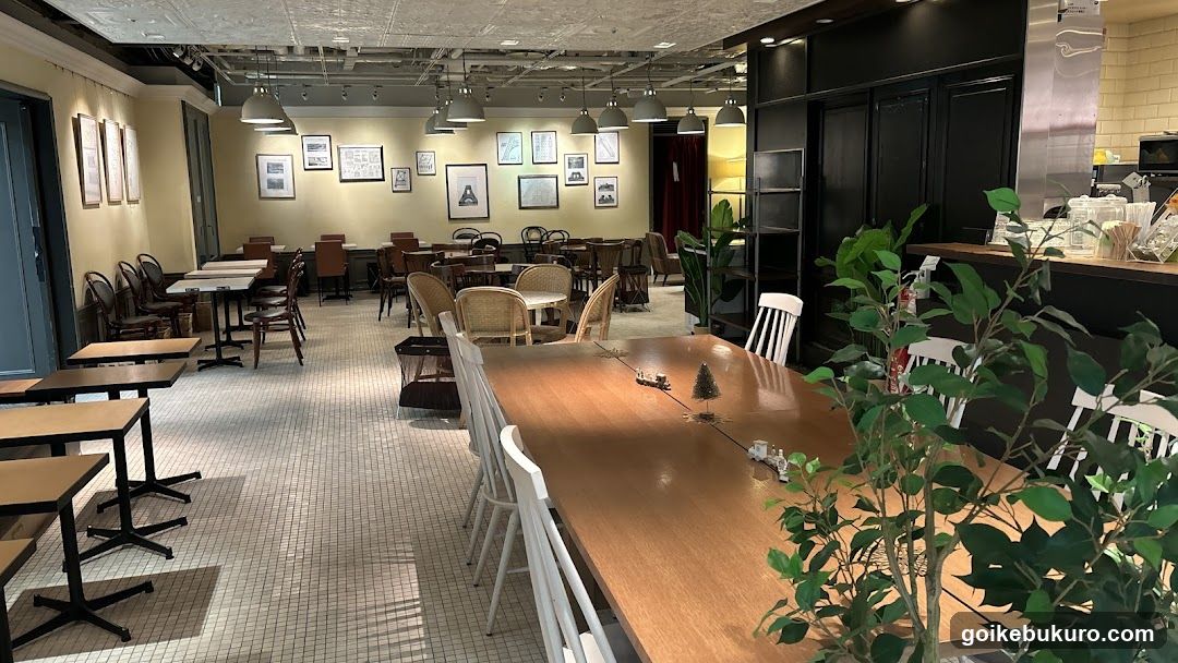 Interior of a modern café or restaurant