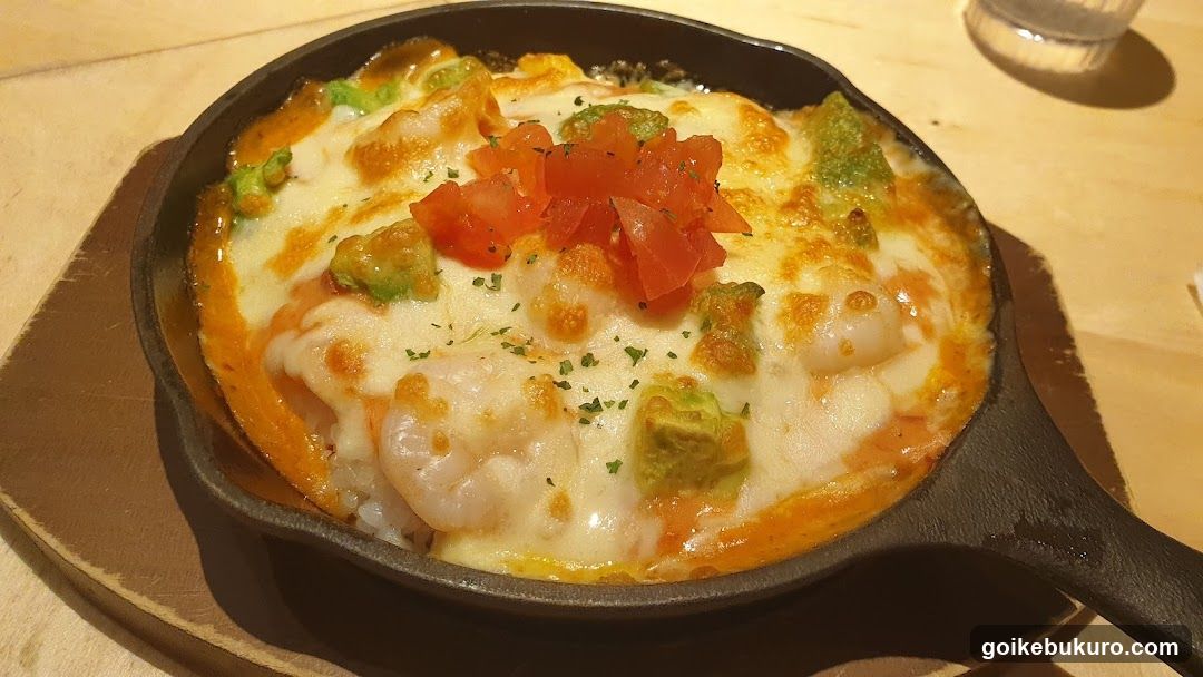 Shrimp and Cheese Skillet Dish