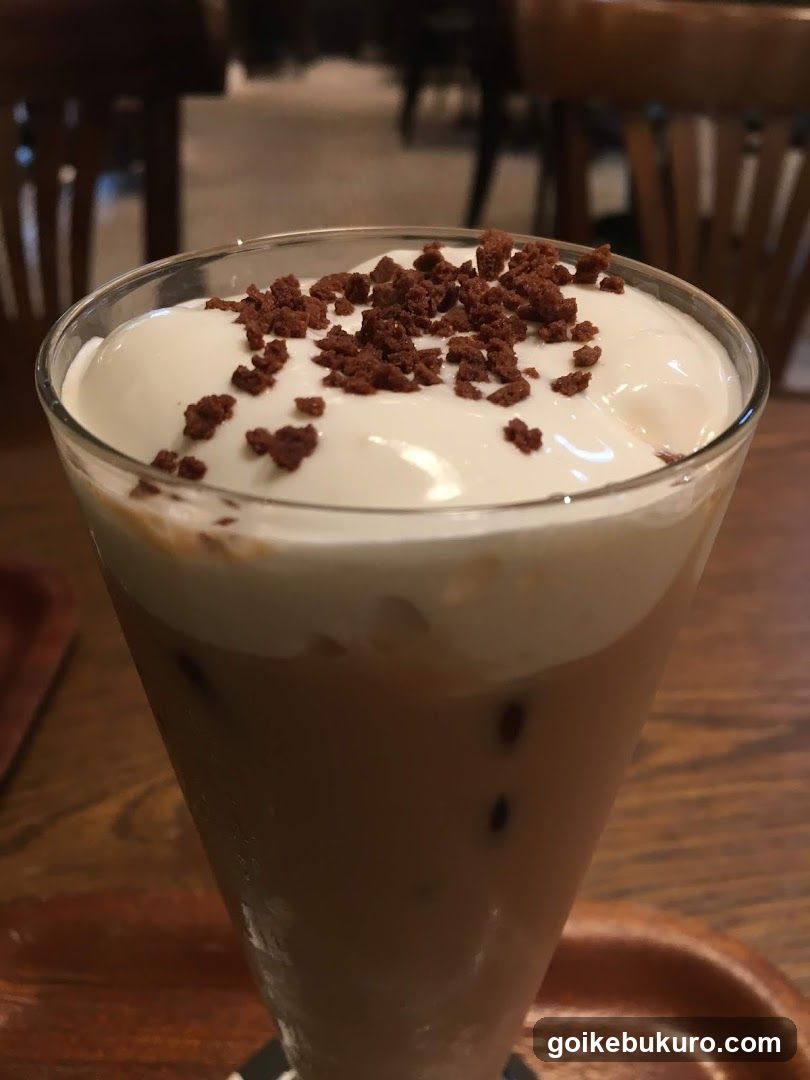Iced Coffee with Topping