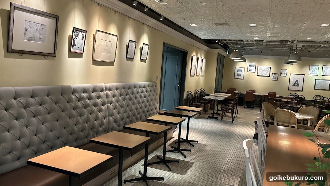 Interior of a cozy café or restaurant