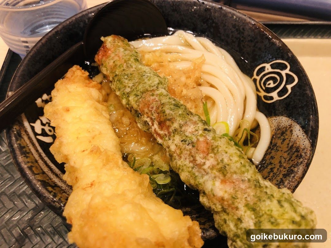 Udon with Tempura and Tofu