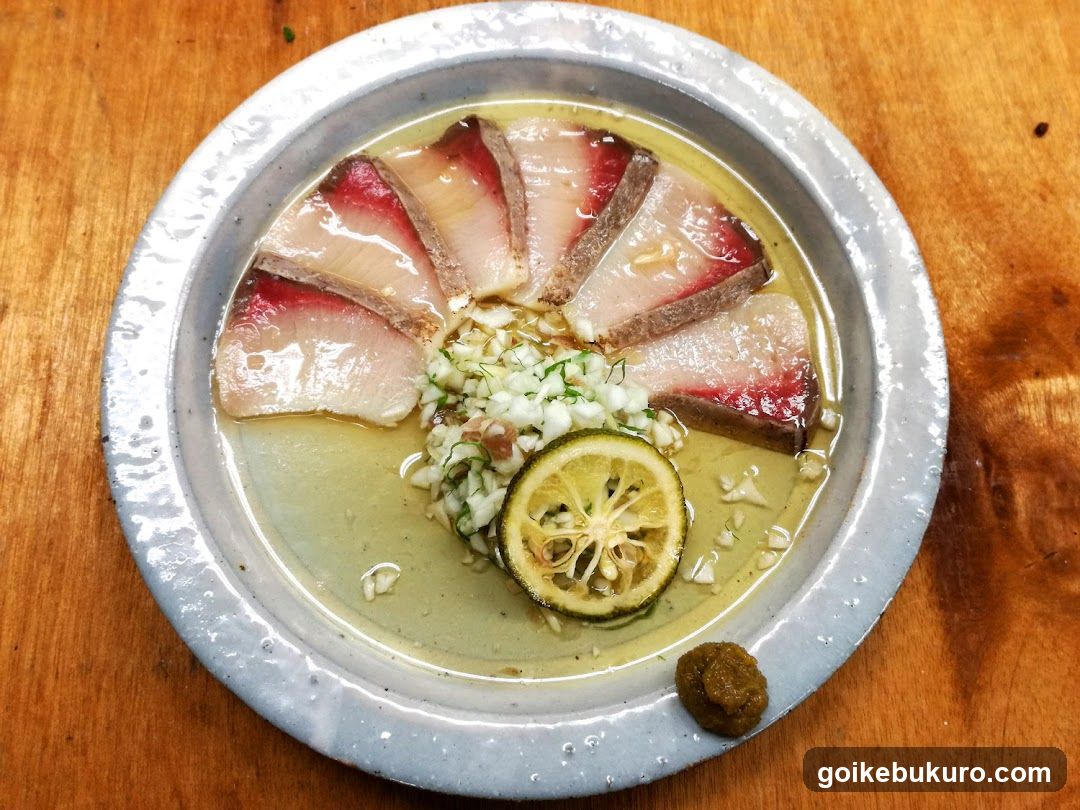 Sashimi Bowl with Lemon and Garlic